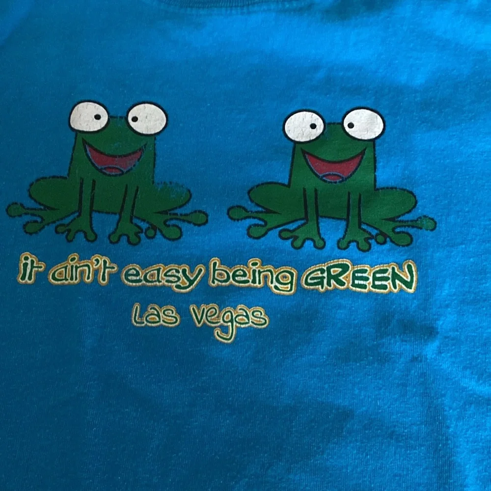 It Isn't Easy Being Green Unisex Las Vegas T-Shirt, Size Youth M (10/12)